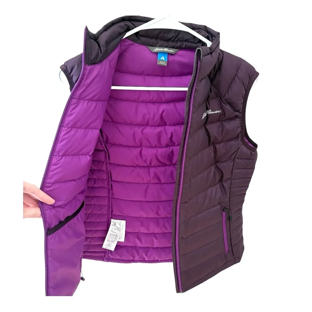 Eddie Bauer Goose Down Puffer Vest Women’s Size S - Picture 2 of 8